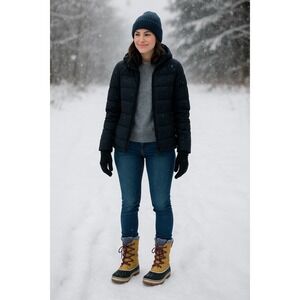 Sorel‎ Waterproof Winter Snow Boots Womens 5 US Tan Suede Rubber EU 36'M